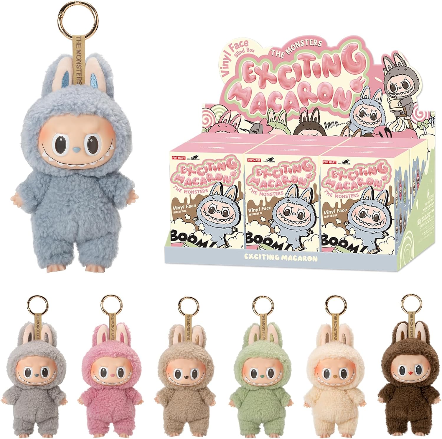 POP MART The Monsters – Tasty Macarons Vinyl Face Blind Box.